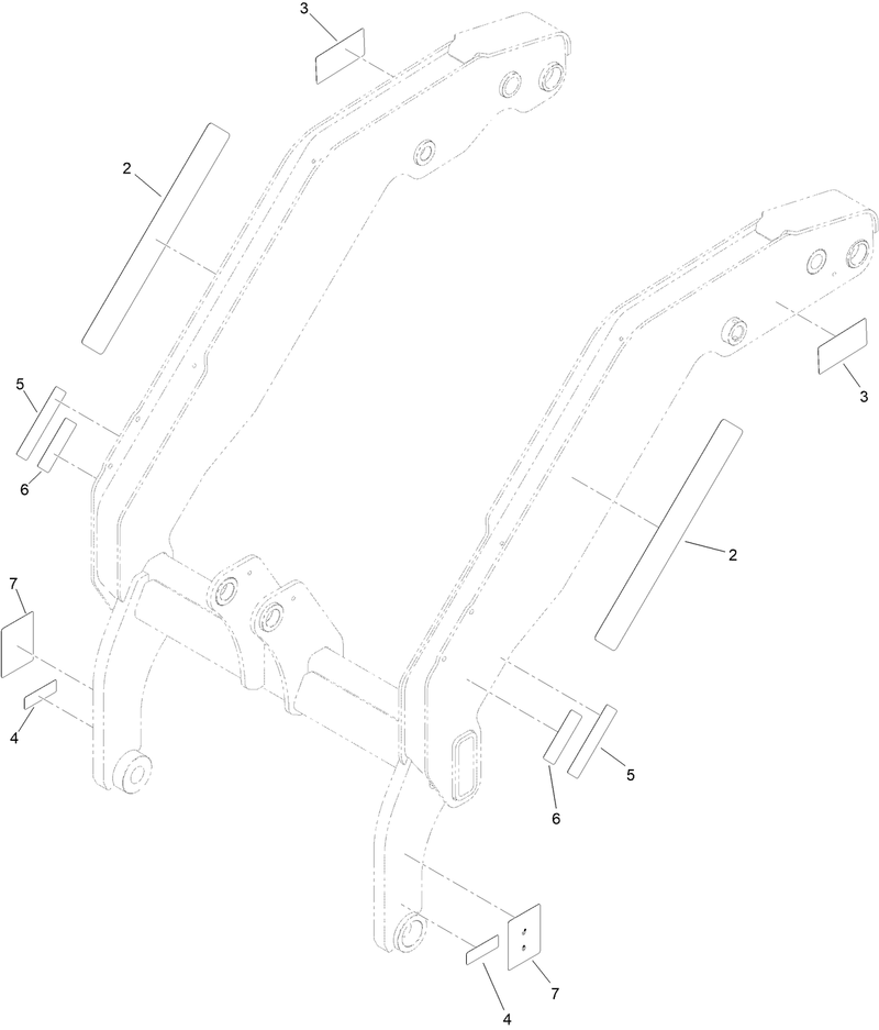 Loader Arm Assembly No 145 4307