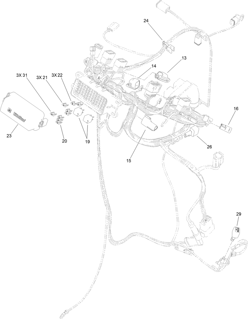Main Wire Harness Assembly No 122 2549