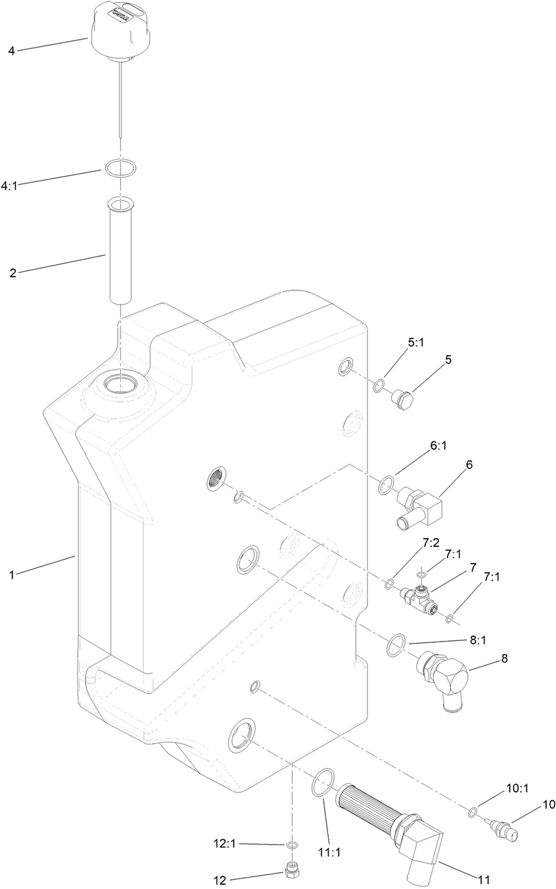 Hydraulic Tank Assembly No 145 4467