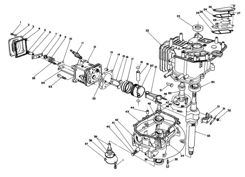 Crankcase Assembly continued engine Model No Vmh7 4