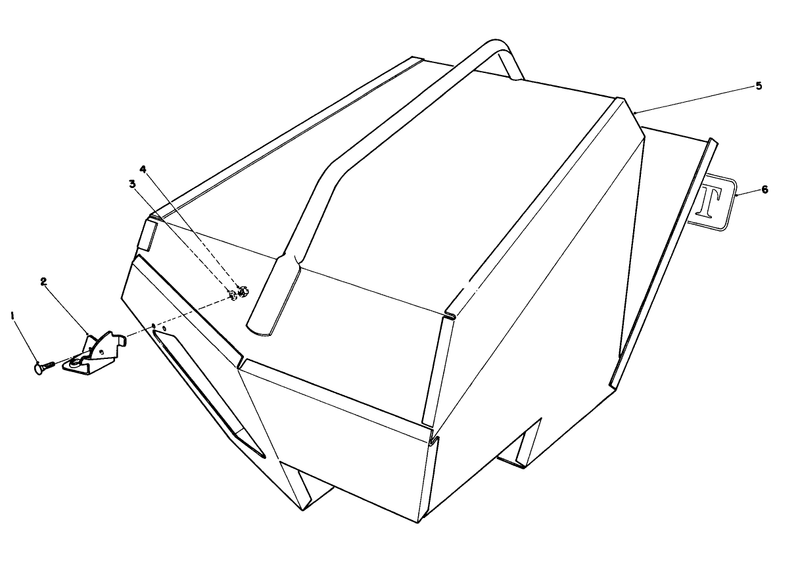 Steel Grass Catcher model 22099 optional