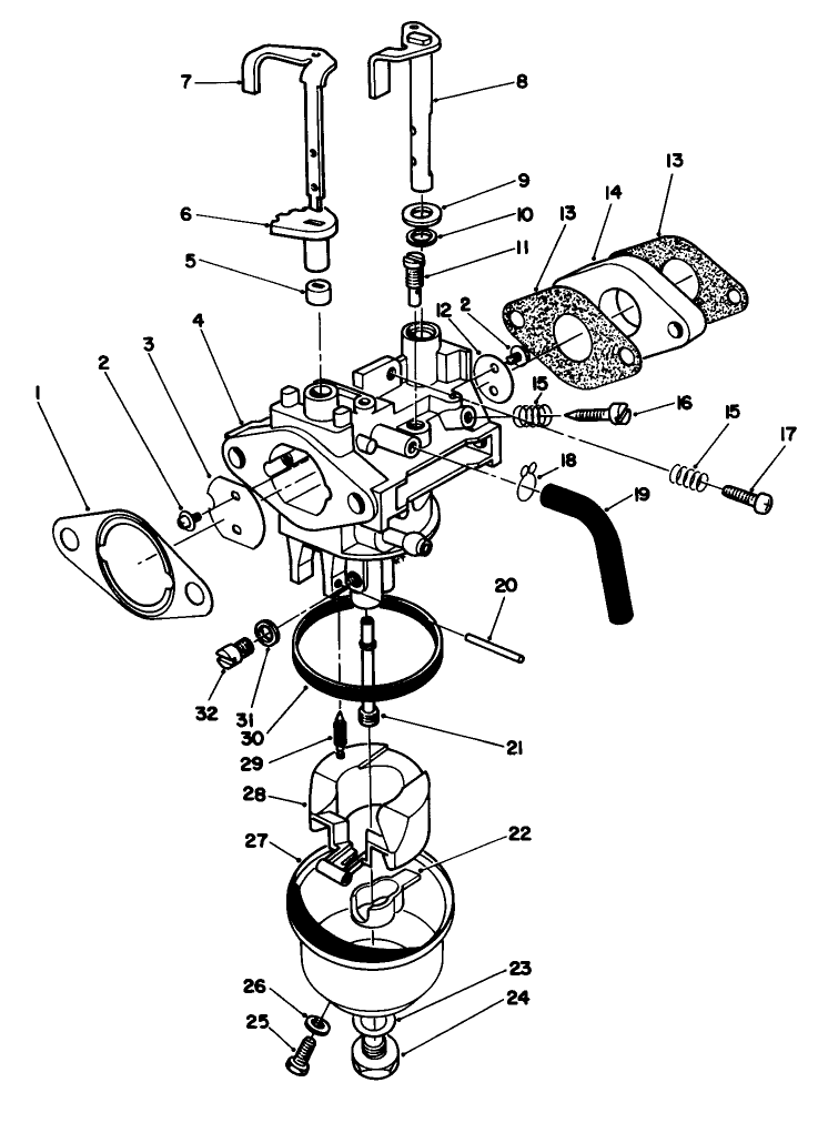 Carburetor Assembly engine Model No Vml0 4