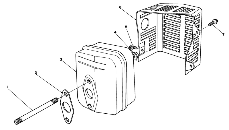 Muffler Assembly engine Model No Vml0 4