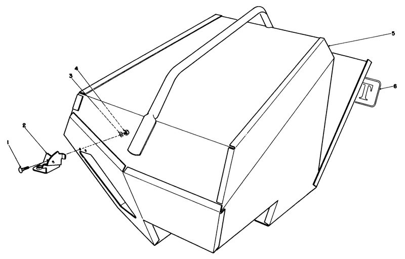 Steel Grass Catcher model 22099 optional