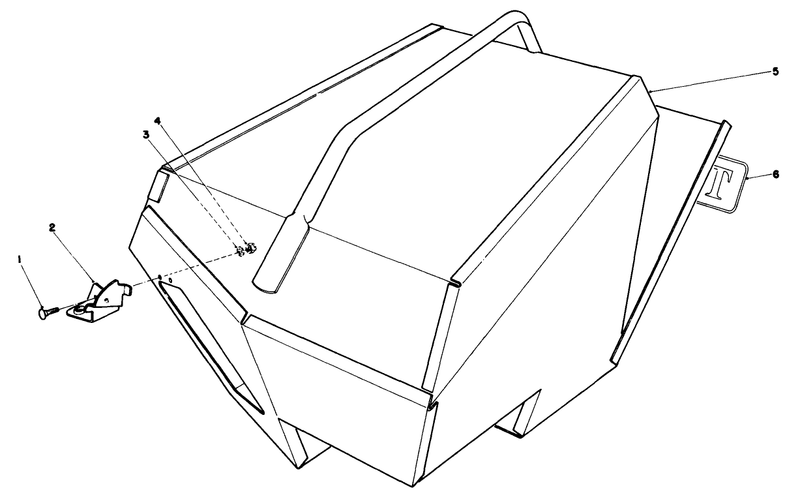 Steel Grass Catcher model 22099 optional