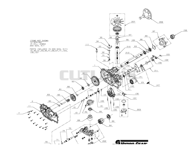 Transmission, LH - 04827700