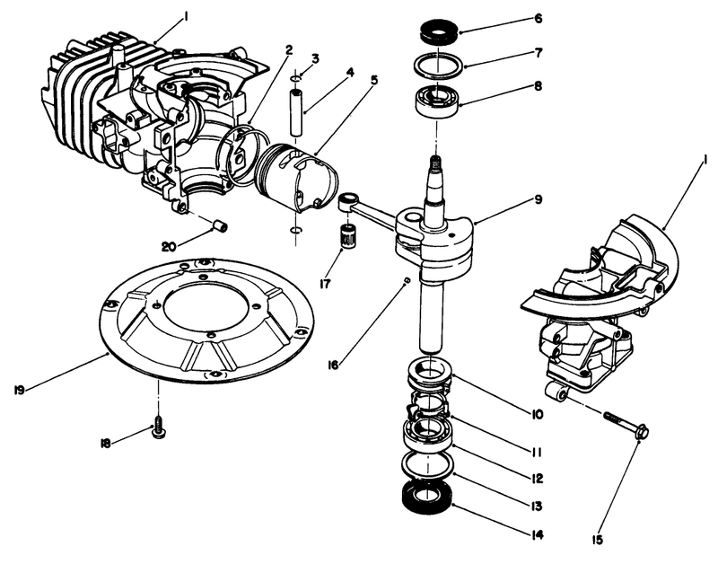 Crankshaft Assembly model No 47pl0 3