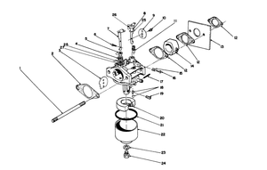 Carburetor Assembly Model No 47pn2-3