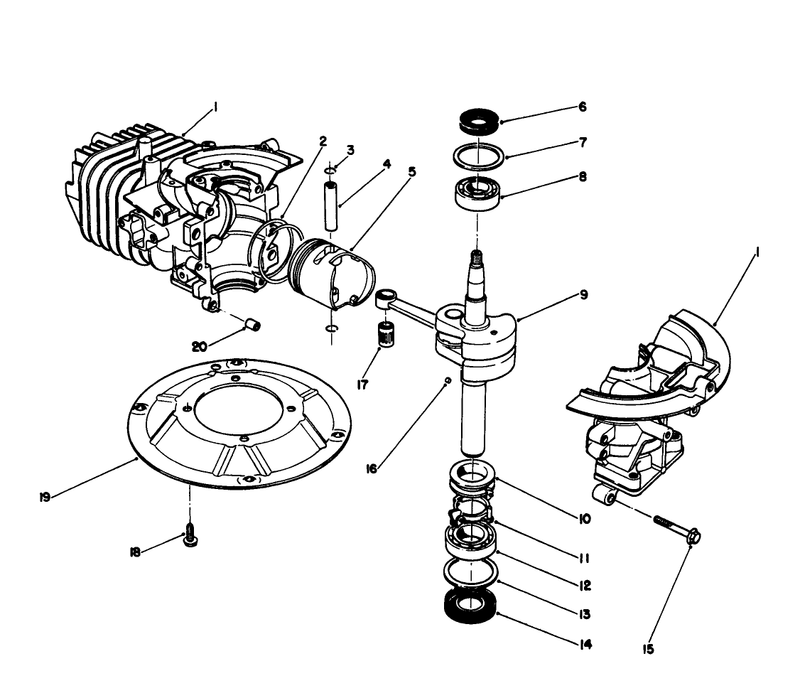 Crankshaft Assembly model No 47pn2 3