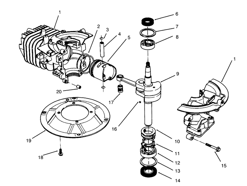 Crankshaft Assembly model No 47pr4 3