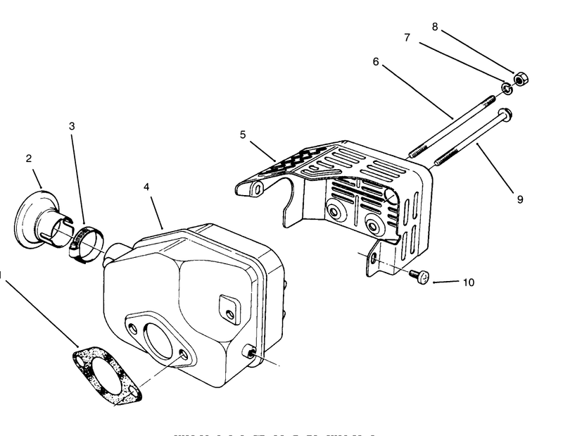 Muffler Assembly model No 47pr4 3