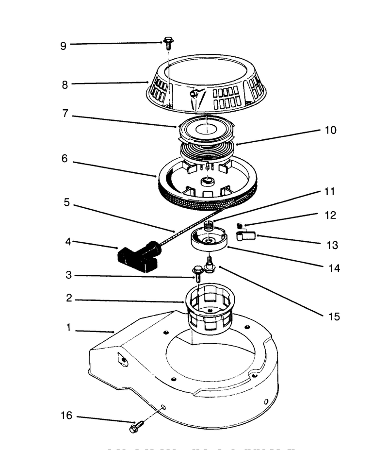Recoil Assembly model No 47pr4 3