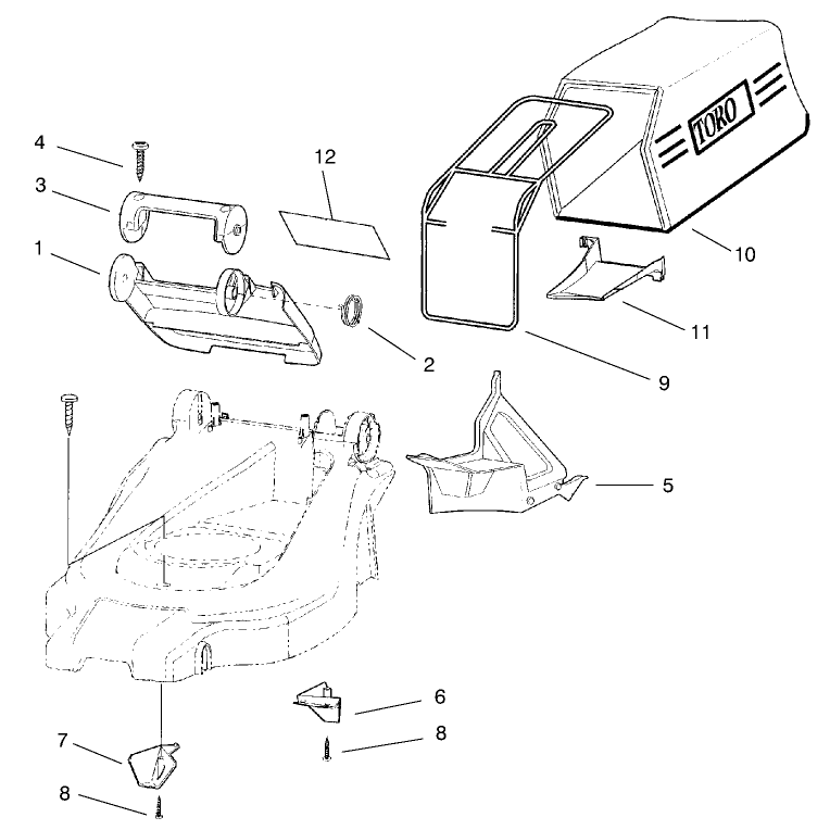 Bag and Recycling Assembly