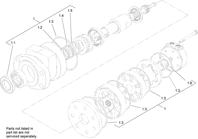 Hydraulic Motor Assembly No 107 9351