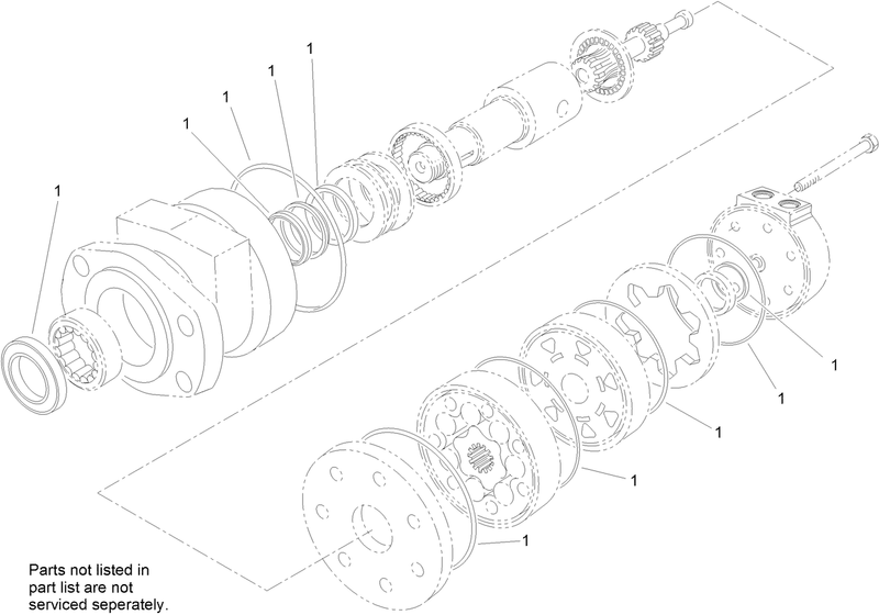 Hydraulic Motor Assembly No 107 9351