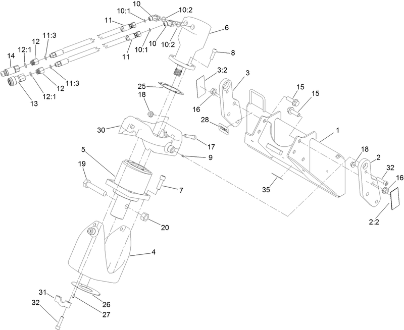 Universal Swivel Auger Head Assembly