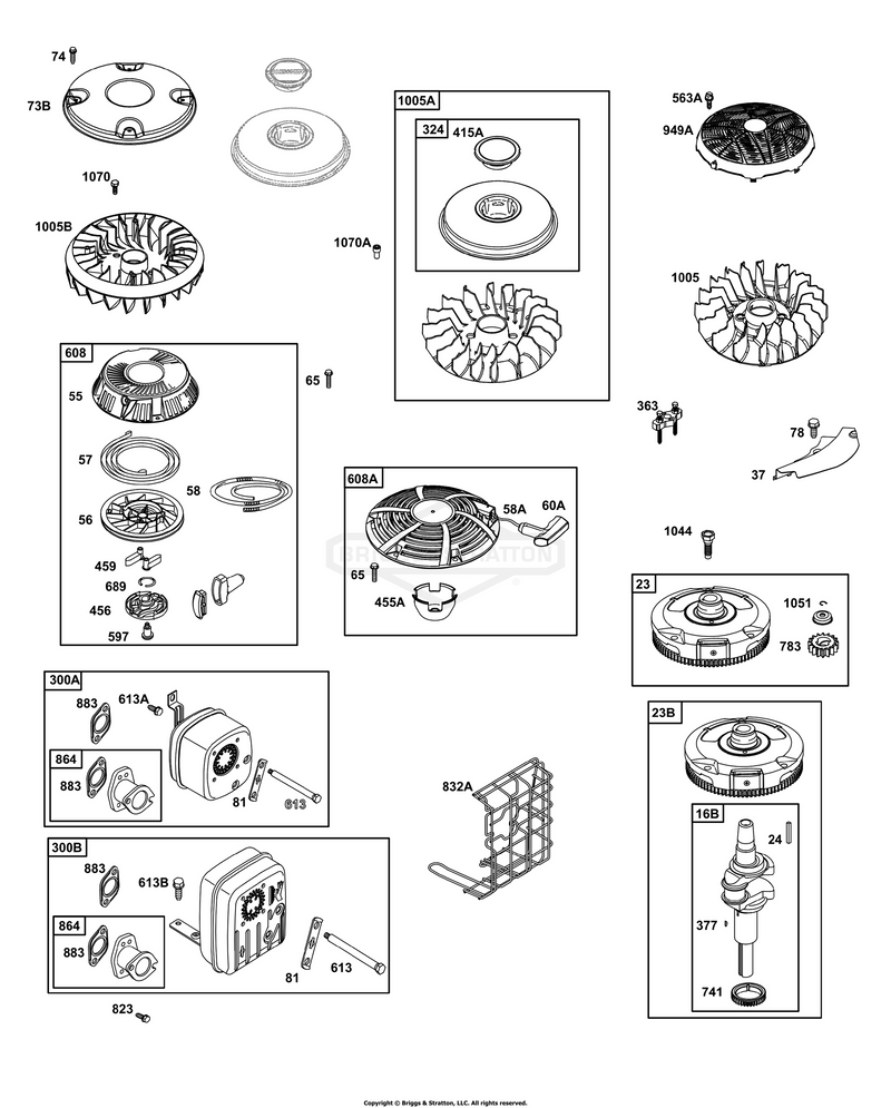 Flywheel, Rewind Starter