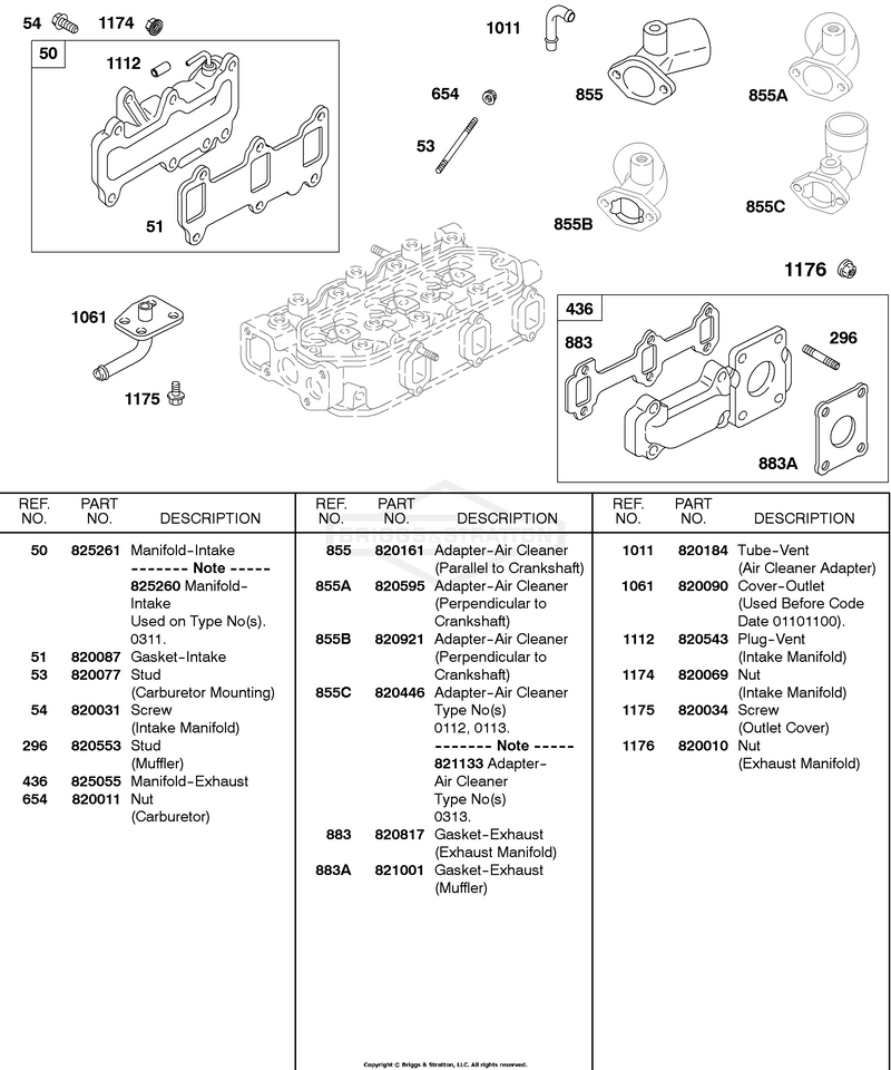 Intake Manifold, Exhaust Manifold