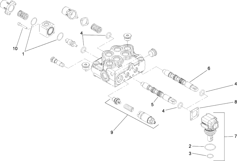 Hydraulic Valve Assembly No 115 1201