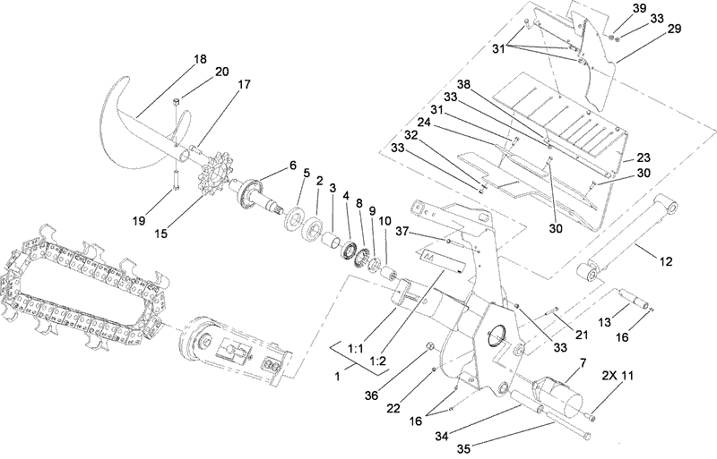 Trencher Assembly
