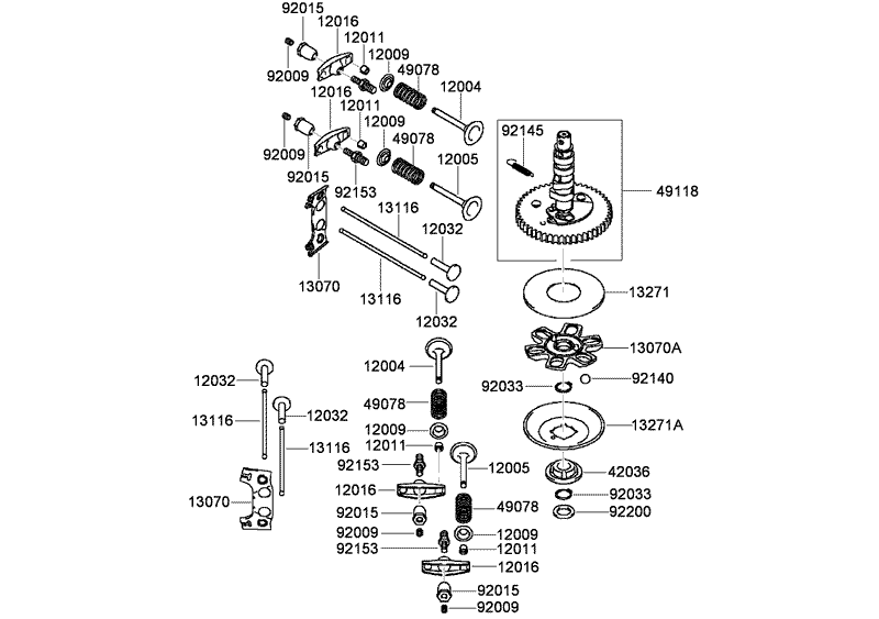 Valve and Camshaft Assembly