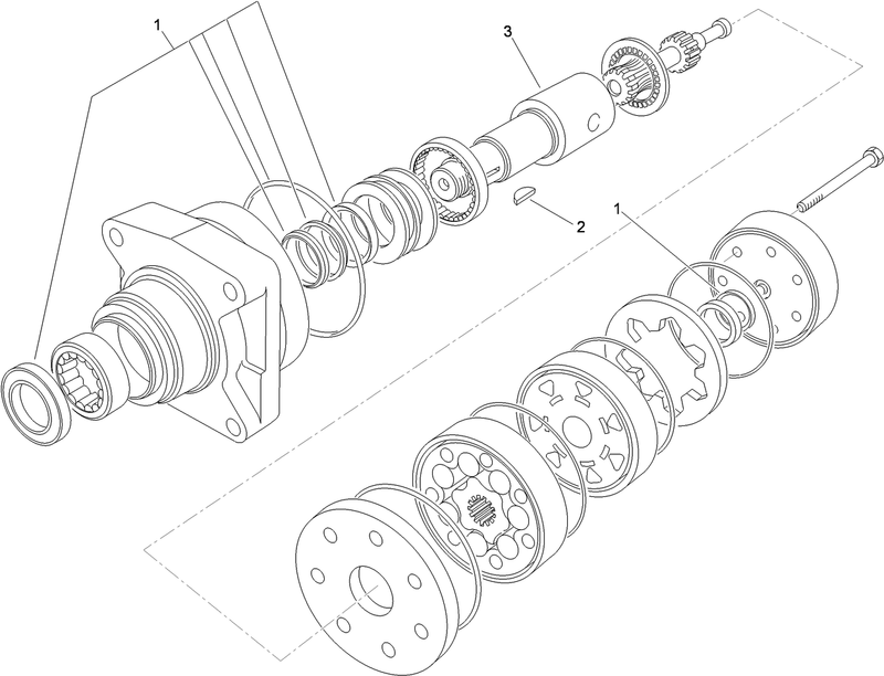 Hydraulic Motor Assembly No 104 8470