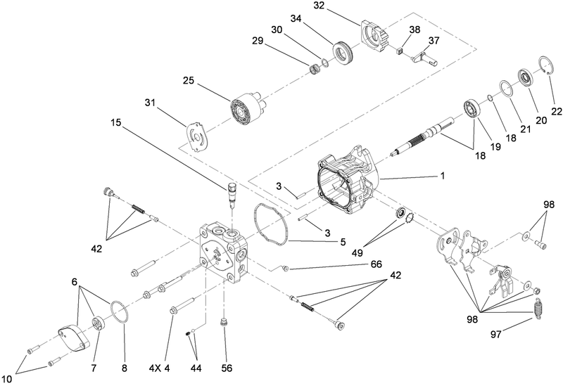 Hydraulic Pump Assembly No 115 4034 and 115 4035