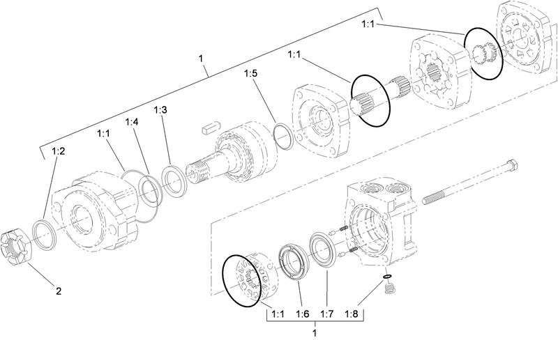Hydraulic Motor Assembly No 117 4037