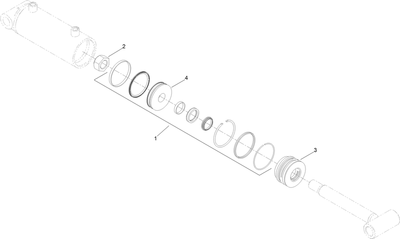 Hydraulic Cylinder Assembly No 137 3827