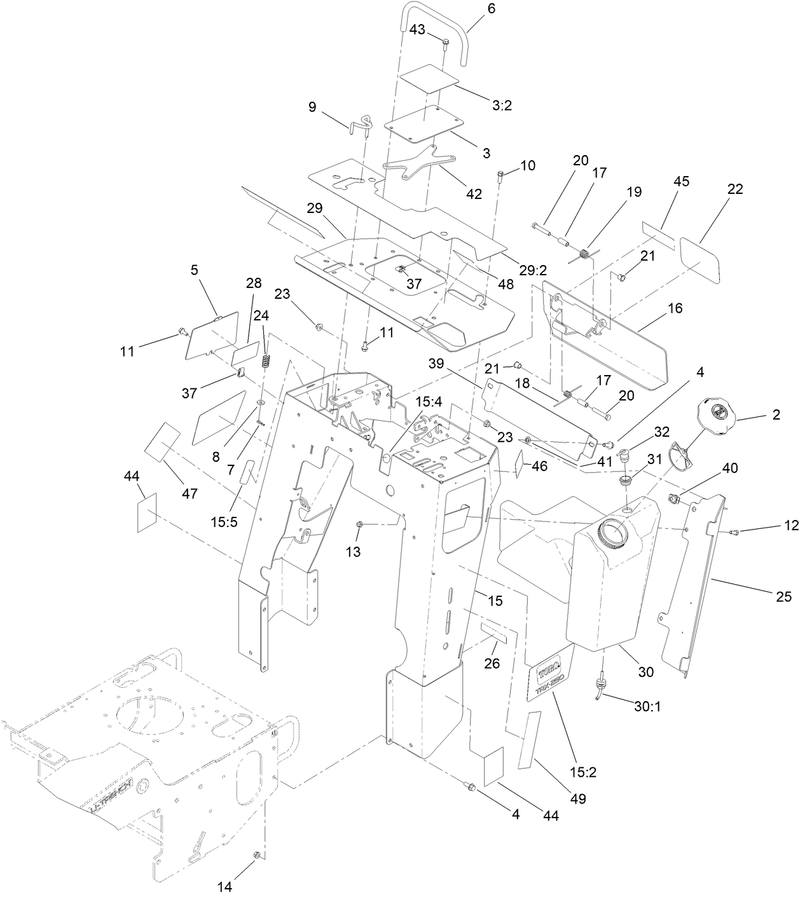 Control Tower and Fuel Tank Assembly