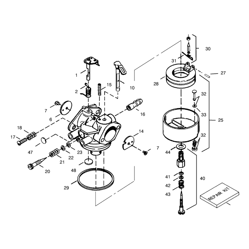 Carburetor Tecumseh No. 632334a