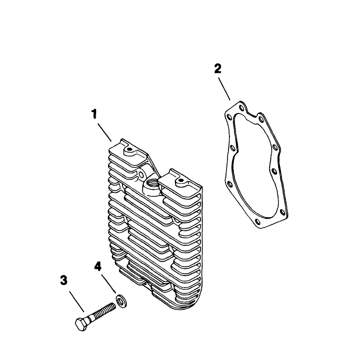 Cylinder Head Engine Kohler Model No M18qs-24657 Continued