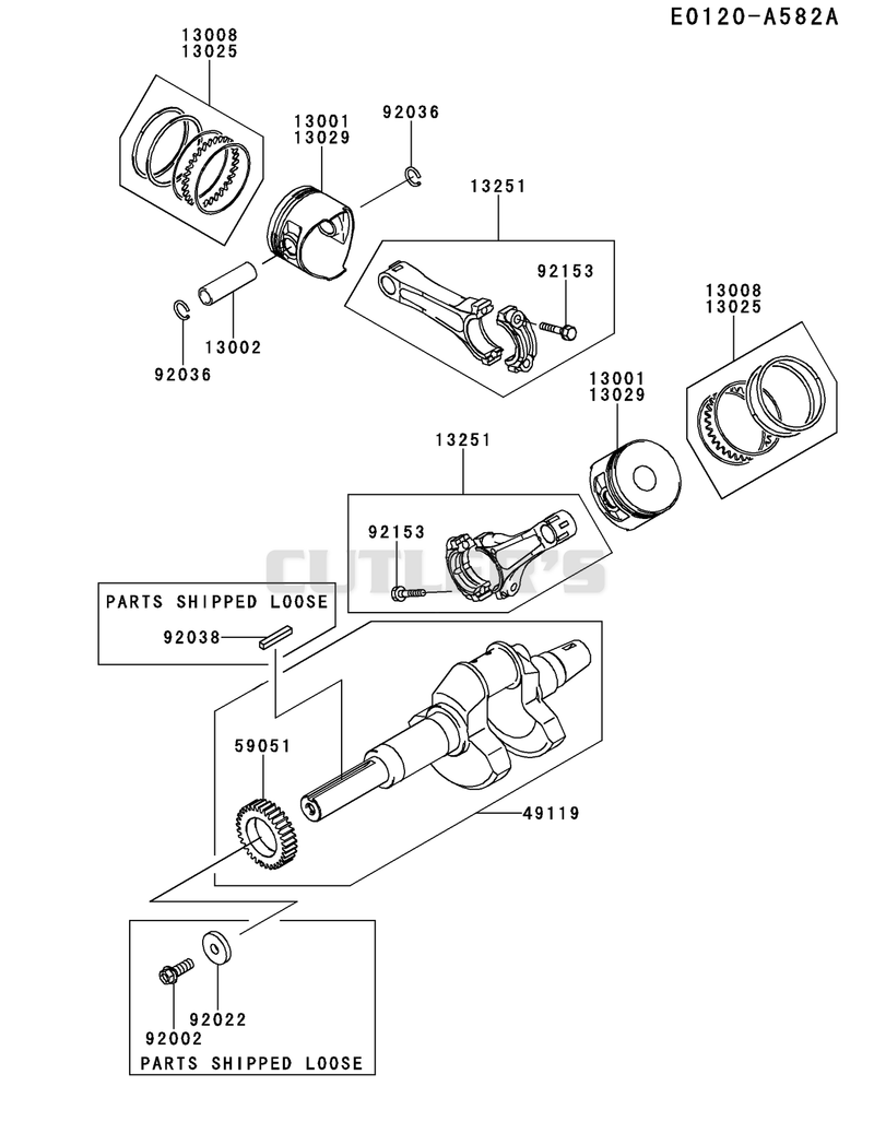 PISTON/CRANKSHAFT