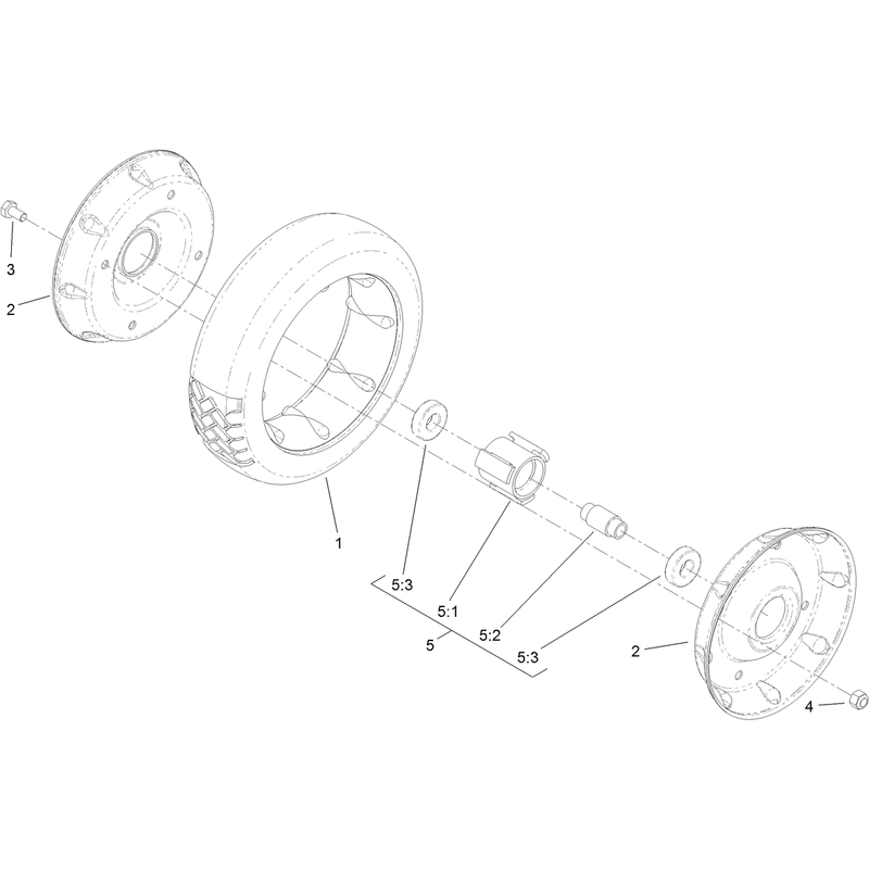 Wheel and Tire Assembly No 121-1380