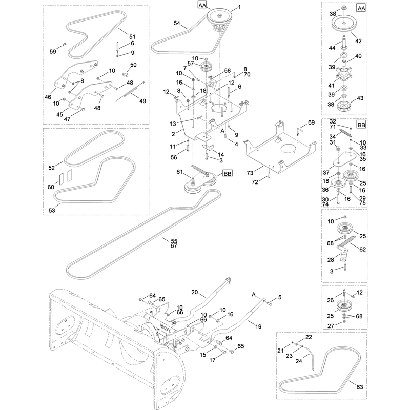 Spindle and Belt Assembly