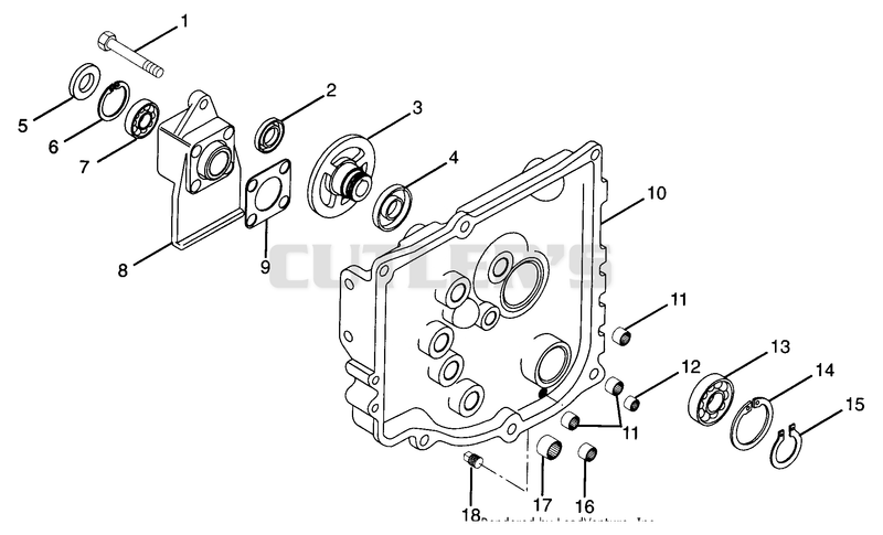 NUMBER THIRTEEN - TRANSMISSION COVER ASSY - 066,067,068,069 - G SERIES