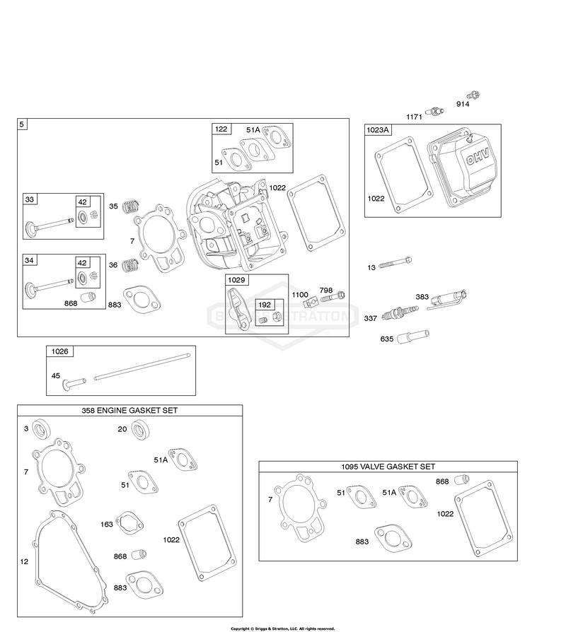 Cylinder Head, Gasket Set - Engine, Gasket Set - Valve, Valves
