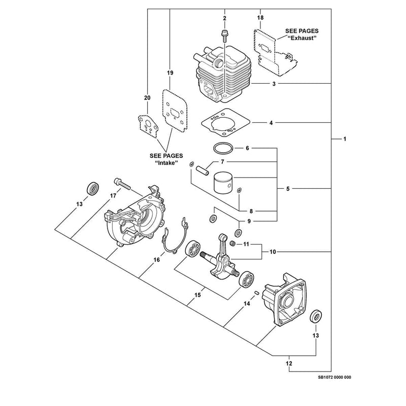 Engine, Short Block -- SB1072