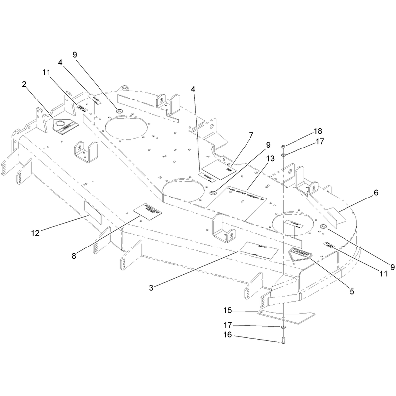 Deck Decal Assembly No 110-5561