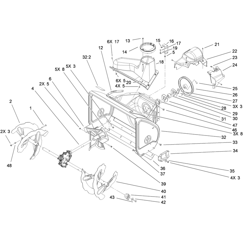 Auger and Housing Assembly