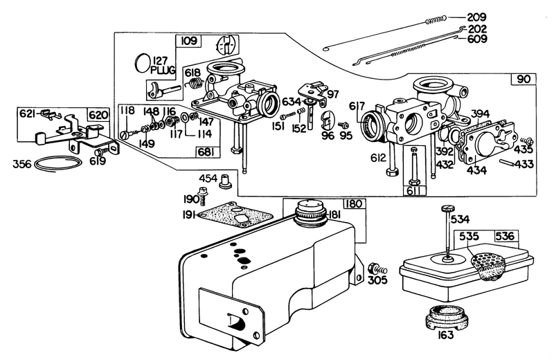 Briggs and Stratton Carburetor Assembly Model 299448