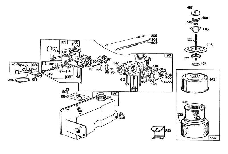 Engine Briggs and Stratton Model 130902 0543 01