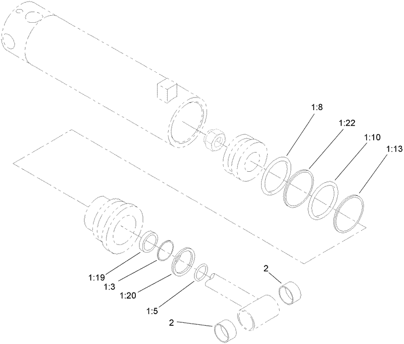 Hydraulic Cylinder Assembly No 107 9473