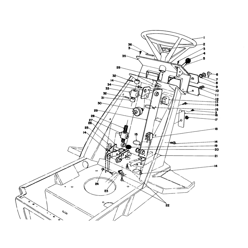 Steering Wheel & Dash Assembly