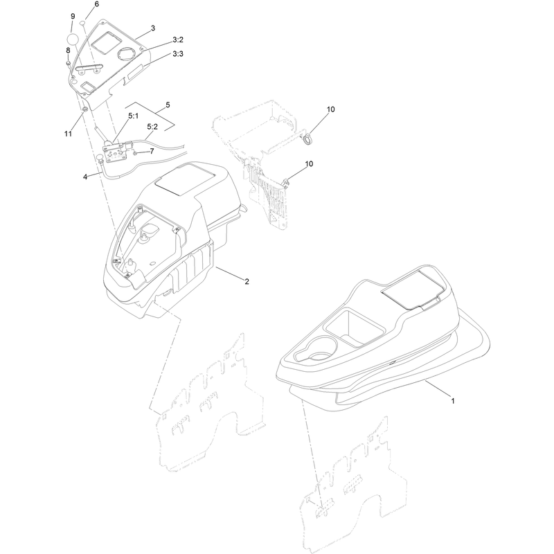 Console and Control Panel Assembly