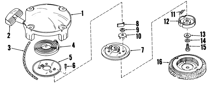 Recoil Starter Model No 28319a Parts List