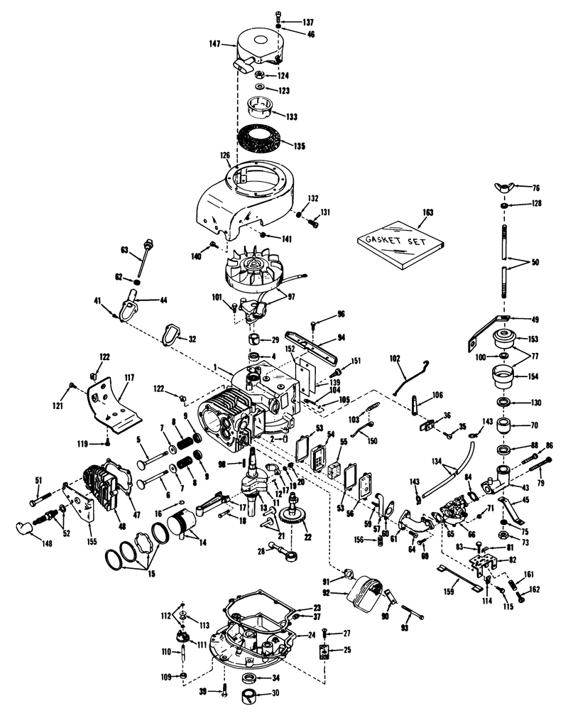 25in And 34in Engine Parts List