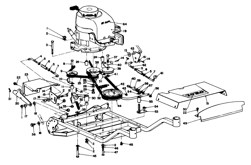 Engine And Frame Assembly