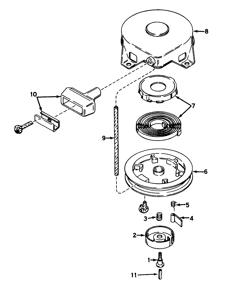 Rewind Starter No 590420