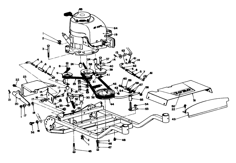 Engine And Frame Assembly